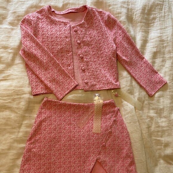 Devon Windsor Sasha jacket in Bubblegum- NWT Size Large - Picture 15 of 15